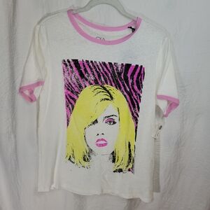 NWT Chaser Blondie Punk Poster Short Sleeve Tee- Size Medium